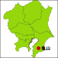 亀山温泉の位置図