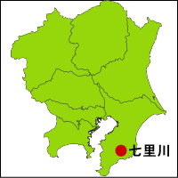 七里川温泉の位置図