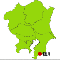 鴨川温泉の位置図