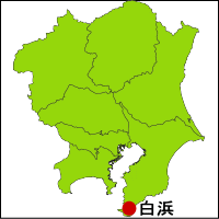 白浜温泉の位置図