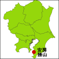 安房温泉の位置図