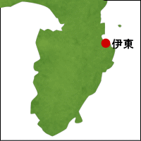 伊東温泉の位置図