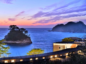 堂ヶ島温泉　世界ジオパーク伊豆　繭二梁