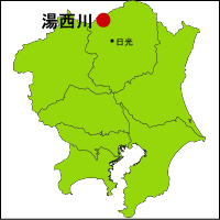 湯西川温泉の位置図