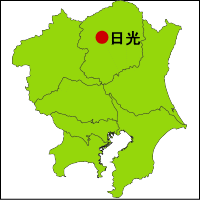 日光温泉の位置図