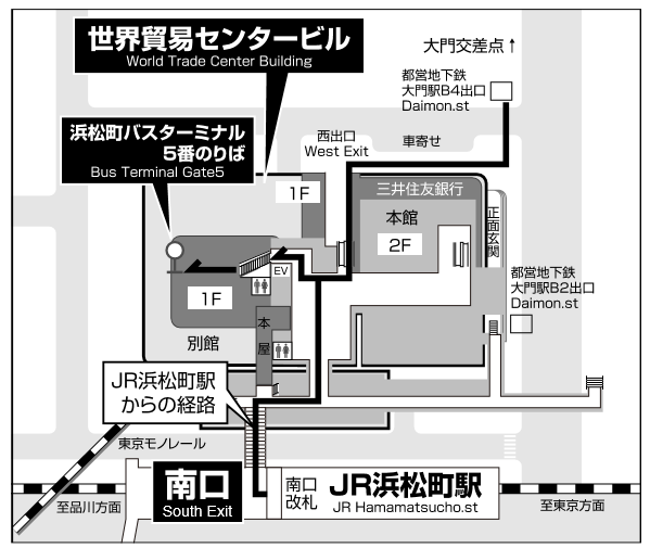 送迎バス乗り場地図